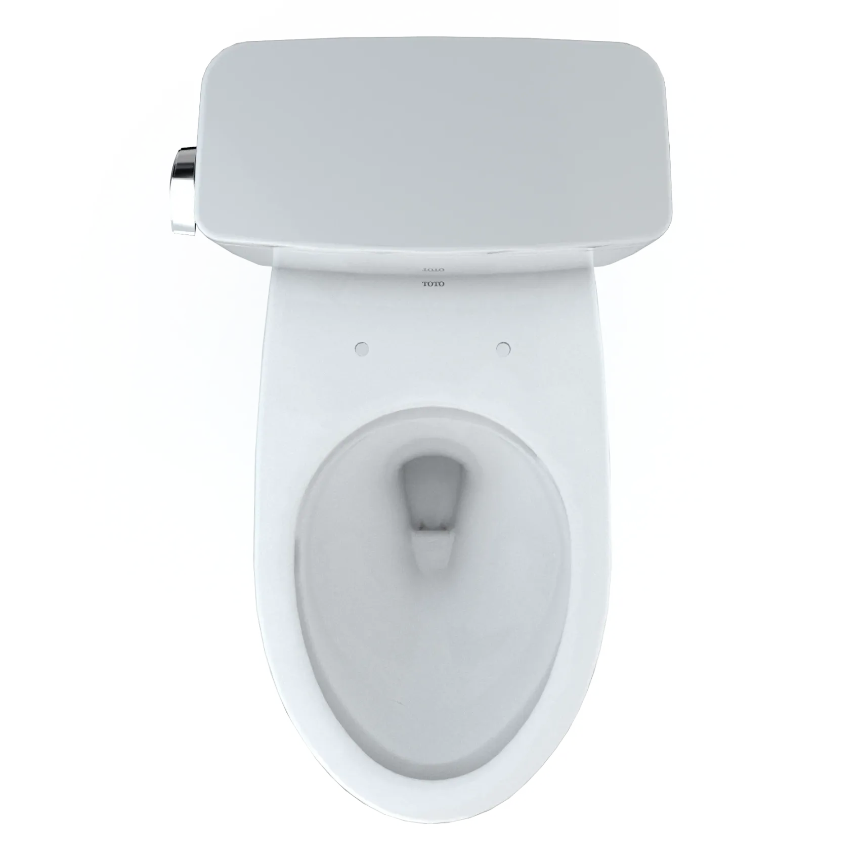 TOTO Drake Two-Piece Elongated 1.6 GPF Universal Height TORNADO FLUSH Toilet with CEFIONTECT, Cotton White, Vitreous China, CST776CSFG#01