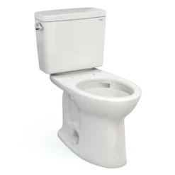 TOTO Drake Two-Piece Elongated 1.6 GPF TORNADO FLUSH Toilet with CEFIONTECT, Colonial White, Vitreous China, CST776CSG#11
