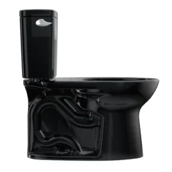 TOTO Drake Two-Piece Elongated 1.6 GPF Universal Height TORNADO FLUSH Toilet, Ebony, Vitreous China, CST776CSF#51