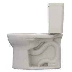 TOTO Drake Two-Piece Round 1.28 GPF Universal Height TORNADO FLUSH Toilet with CEFIONTECT, Sedona Beige, Vitreous China, CST775CEFG#12