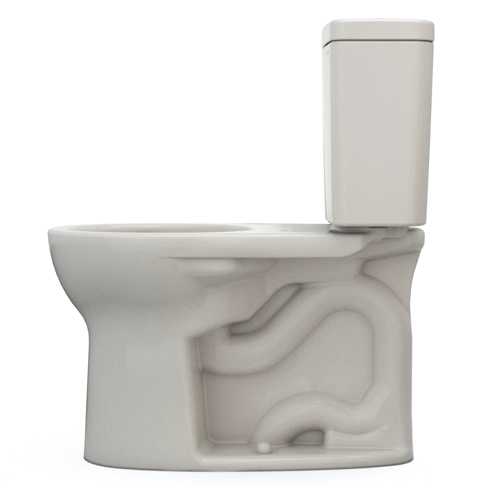 TOTO Drake Two-Piece Round 1.28 GPF Universal Height TORNADO FLUSH Toilet with CEFIONTECT, Sedona Beige, Vitreous China, CST775CEFG#12