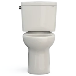 TOTO Drake Two-Piece Round 1.6 GPF Universal Height TORNADO FLUSH Toilet with CEFIONTECT, Sedona Beige, Vitreous China, CST775CSFG#12