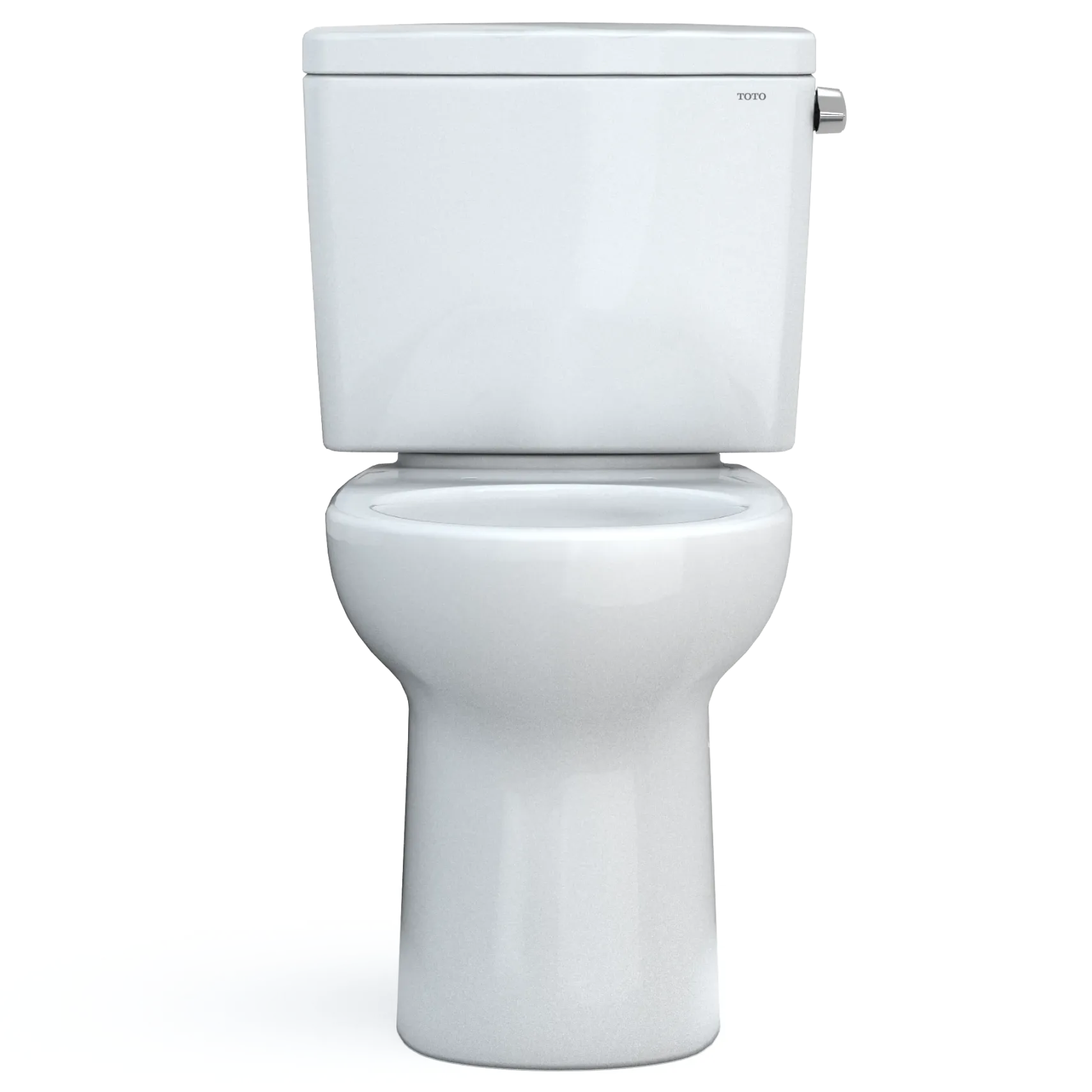 TOTO Drake Two-Piece Round 1.28 GPF Universal Height TORNADO FLUSH Toilet with CEFIONTECT, Cotton White, Vitreous China, CST775CEFRG#01