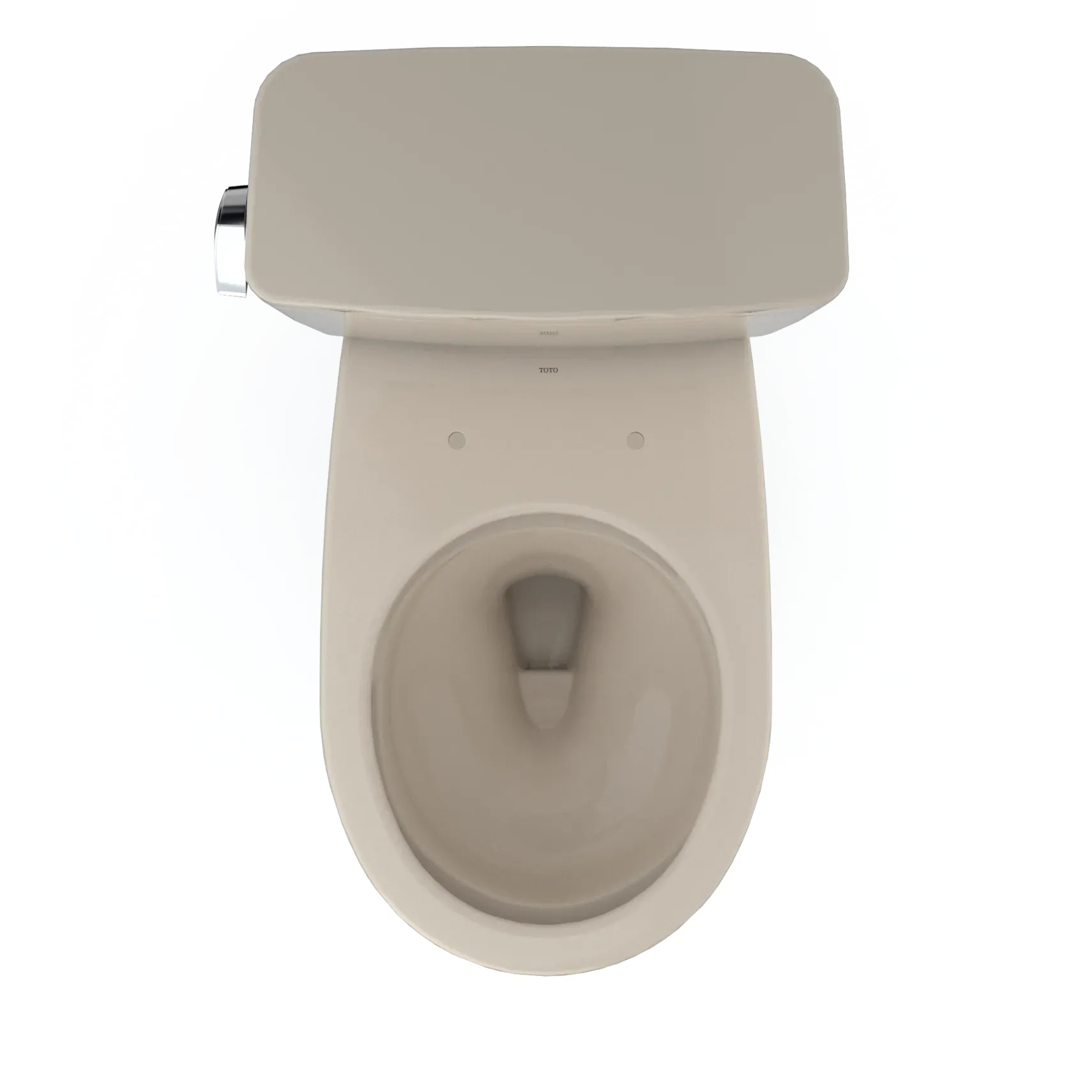 TOTO Drake Two-Piece Round 1.6 GPF Universal Height TORNADO FLUSH Toilet with CEFIONTECT, Bone, Vitreous China, CST775CSFG#03