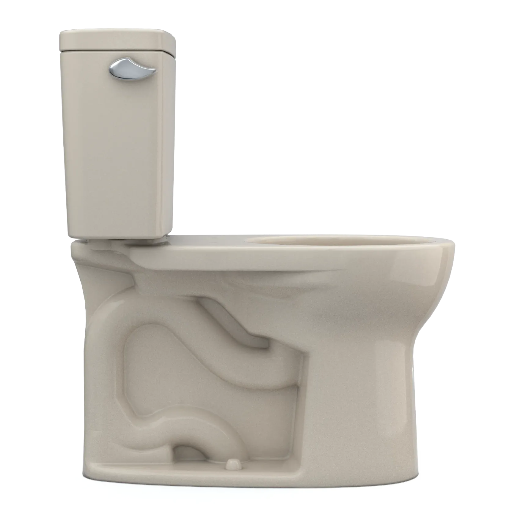 TOTO Drake Two-Piece Round 1.6 GPF Universal Height TORNADO FLUSH Toilet with CEFIONTECT, Bone, Vitreous China, CST775CSFG#03