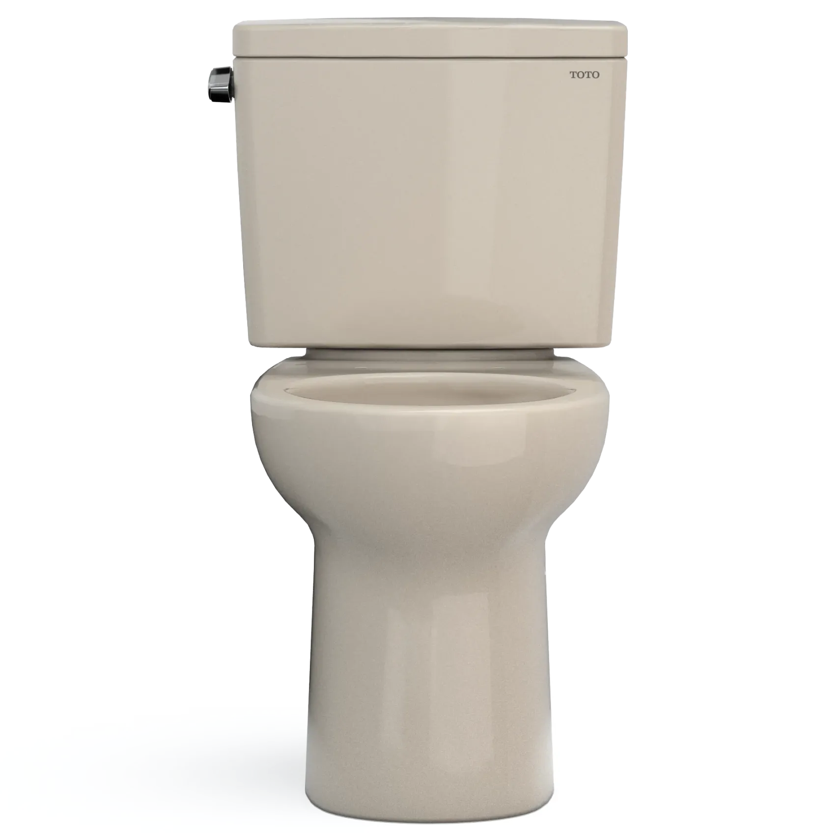 TOTO Drake Two-Piece Round 1.6 GPF Universal Height TORNADO FLUSH Toilet with CEFIONTECT, Bone, Vitreous China, CST775CSFG#03