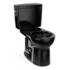 TOTO Drake Two-Piece Round 1.6 GPF Universal Height TORNADO FLUSH Toilet, Ebony, Vitreous China, CST775CSF#51