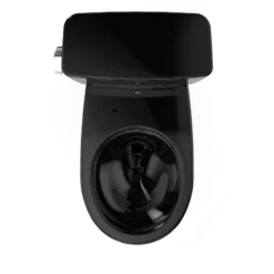 TOTO Drake Two-Piece Round 1.6 GPF Universal Height TORNADO FLUSH Toilet, Ebony, Vitreous China, CST775CSF#51