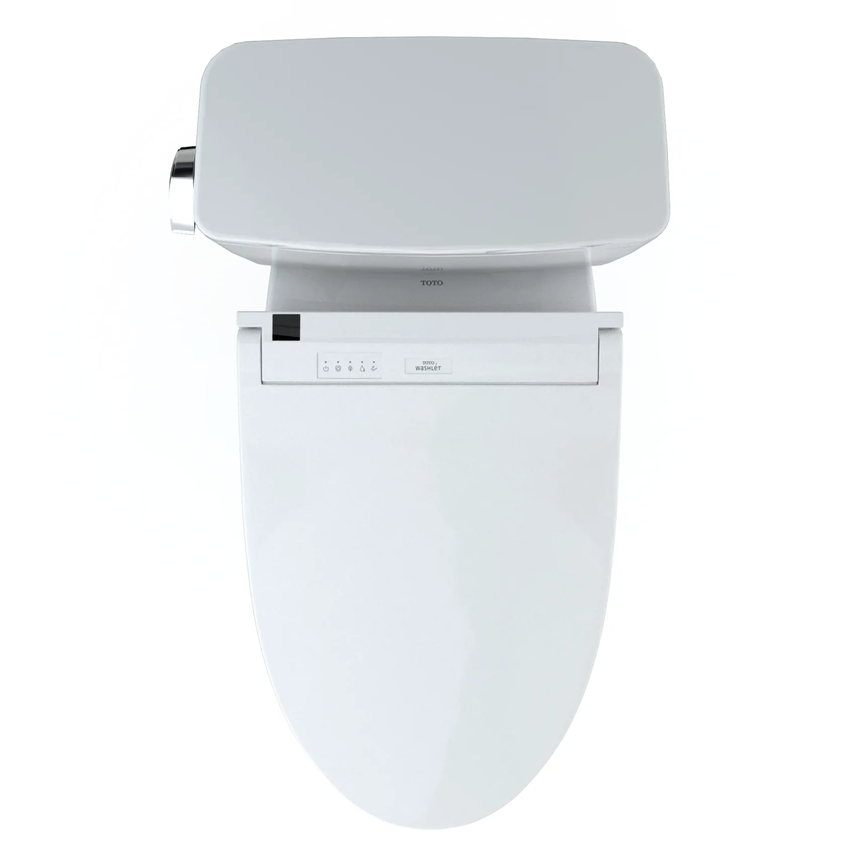 TOTO Drake WASHLET+ Two-Piece Elongated 1.28 GPF Universal Height TORNADO FLUSH Toilet with C5 Bidet Seat, Cotton White, Vitreous China, MW7763084CEFG#01