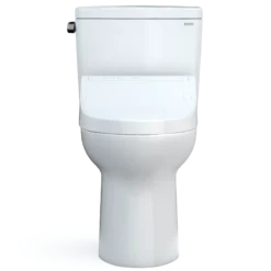 TOTO Drake WASHLET+ Two-Piece Elongated 1.6 GPF Universal Height TORNADO FLUSH Toilet with C5 Bidet Seat, 10 Inch Rough-In, Cotton White, Vitreous China, MW7763084CSFG.10#01