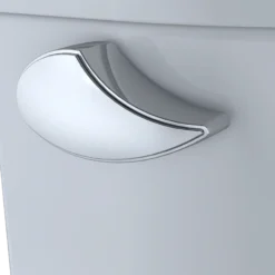TOTO Drake WASHLET+ Two-Piece Elongated 1.28 GPF Universal Height TORNADO FLUSH Toilet with S7A Contemporary Bidet Seat, 10 Inch Rough-In, Cotton White, Vitreous China|Plastic, MW7764736CEFG.10#01