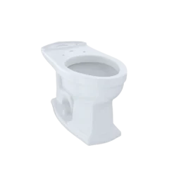 TOTO Eco Clayton and Clayton Universal Height Elongated Toilet Bowl, Cotton White, Vitreous China, C784EF#01