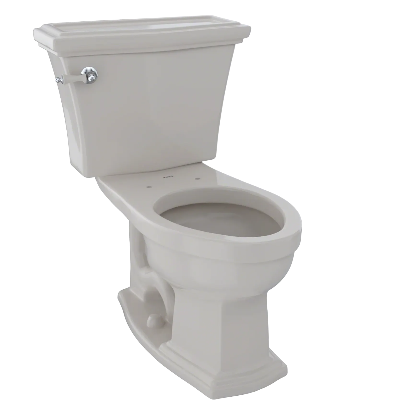 TOTO Eco Clayton Two-Piece Elongated 1.28 GPF Universal Height Toilet, Sedona Beige, Vitreous China, CST784EF#12