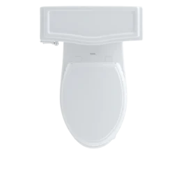 TOTO Eco Clayton Two-Piece Elongated 1.28 GPF Universal Height Toilet, Sedona Beige, Vitreous China, CST784EF#12