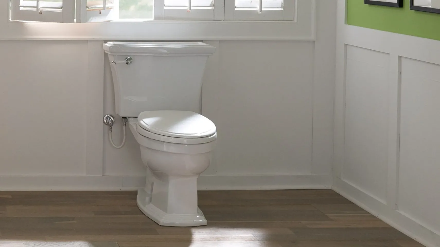 TOTO Eco Clayton Two-Piece Elongated 1.28 GPF Universal Height Toilet, Cotton White, Vitreous China, CST784EF#01