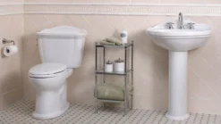 TOTO Eco Dartmouth Two-Piece Elongated 1.28 GPF Universal Height Toilet, Cotton White, Vitreous China, CST754EF#01