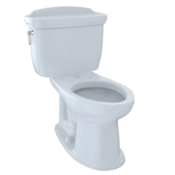 TOTO Eco Dartmouth Two-Piece Elongated 1.28 GPF Universal Height Toilet, Cotton White, Vitreous China, CST754EF#01