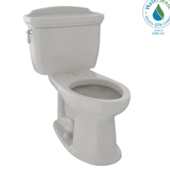 TOTO Eco Dartmouth Two-Piece Elongated 1.28 GPF Universal Height Toilet, Sedona Beige, Vitreous China, CST754EF#12