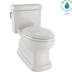 TOTO Eco Guinevere Elongated 1.28 GPF Universal Height Skirted Toilet with CEFIONTECT and SoftClose Seat, Sedona Beige, Vitreous China|Plastic, MS974224CEFG#12