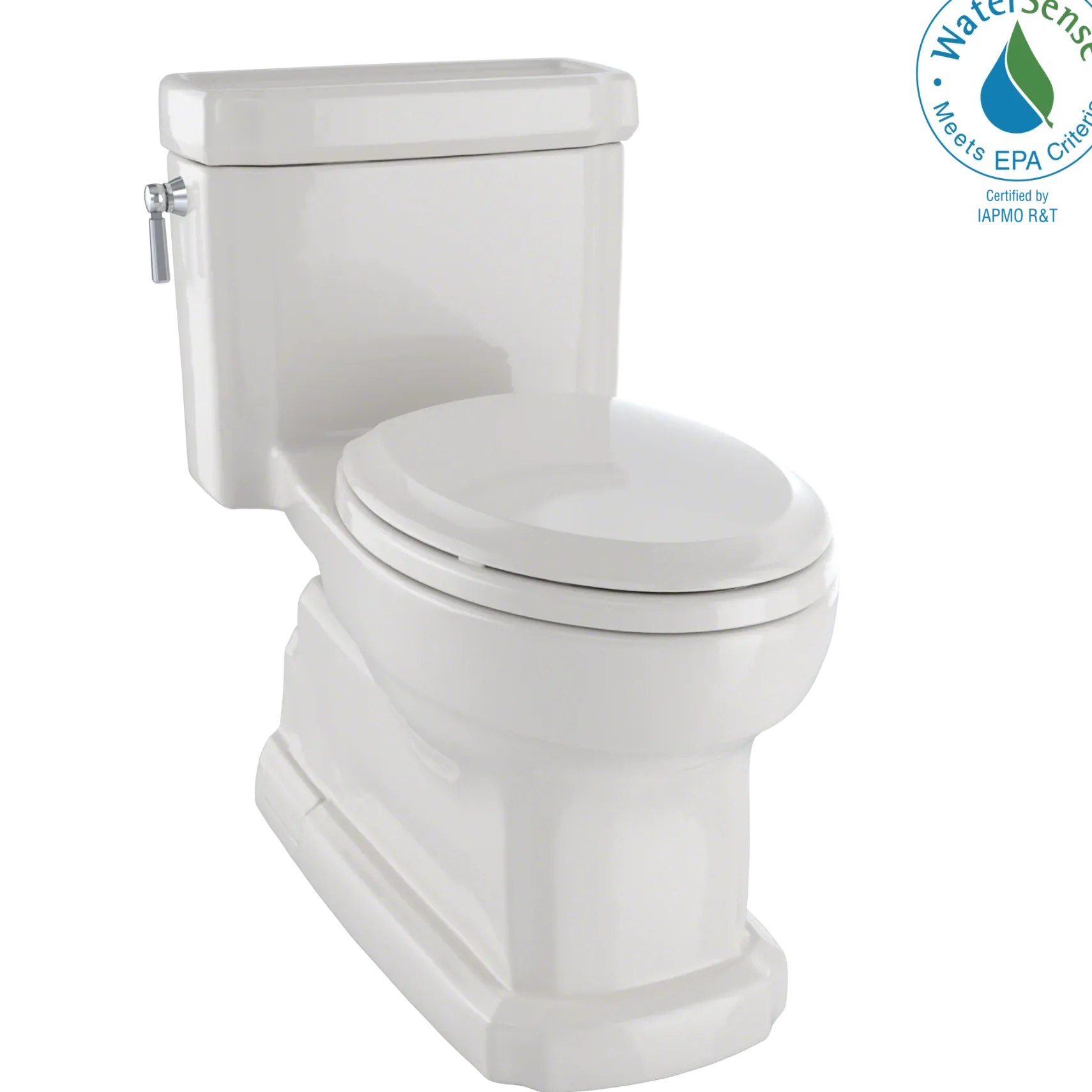 TOTO Eco Guinevere Elongated 1.28 GPF Universal Height Skirted Toilet with CEFIONTECT and SoftClose Seat, Sedona Beige, Vitreous China|Plastic, MS974224CEFG#12