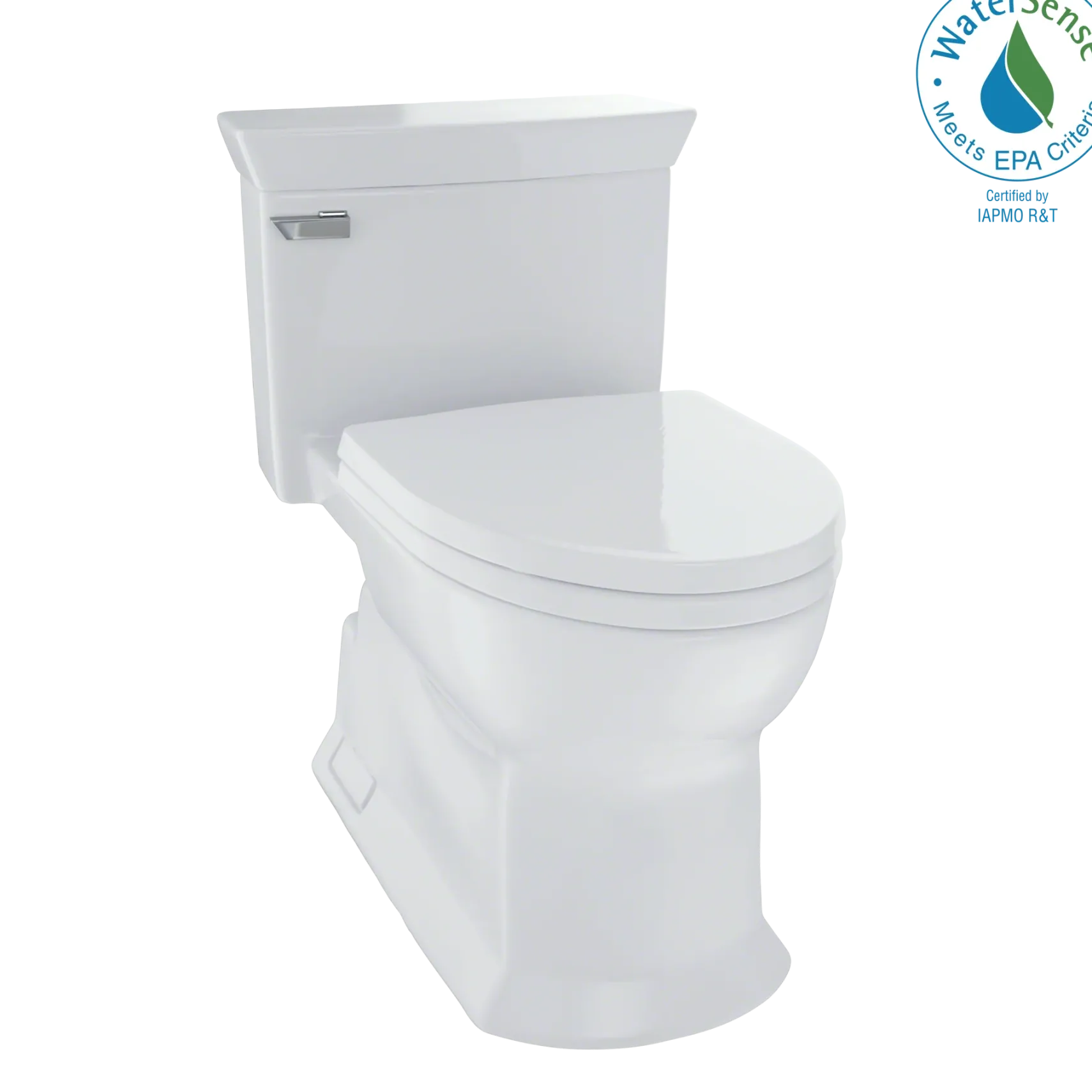 TOTO Eco Soire One Piece Elongated 1.28 GPF Universal Height Skirted Toilet with CEFIONTECT, Colonial White, Vitreous China, MS964214CEFG#11