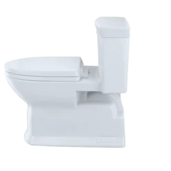 TOTO Eco Soire One Piece Elongated 1.28 GPF Universal Height Skirted Toilet with CEFIONTECT, Colonial White, Vitreous China, MS964214CEFG#11