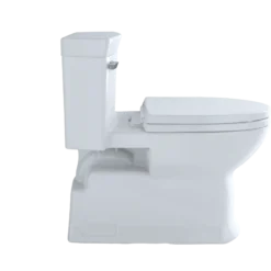 TOTO Eco Soire One Piece Elongated 1.28 GPF Universal Height Skirted Toilet with CEFIONTECT, Sedona Beige, Vitreous China, MS964214CEFG#12