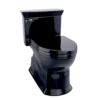 TOTO Eco Soire One-Piece Elongated 1.28 GPF Universal Height Skirted Toilet, Ebony Black, Vitreous China, MS964214CEF#51