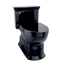 TOTO Eco Soire One-Piece Elongated 1.28 GPF Universal Height Skirted Toilet, Ebony Black, Vitreous China, MS964214CEF#51
