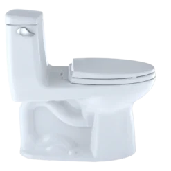 TOTO Eco UltraMax One-Piece Elongated 1.28 GPF ADA Compliant Toilet, Cotton White, Vitreous China, MS854114EL#01