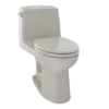 TOTO Eco UltraMax One-Piece Elongated 1.28 GPF ADA Compliant Toilet, Bone, Vitreous China, MS854114EL#03