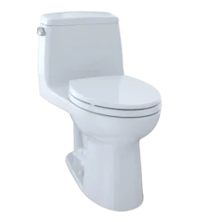 TOTO Eco UltraMax One-Piece Elongated 1.28 GPF Toilet, Cotton White, Vitreous China, MS854114E#01