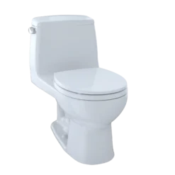 TOTO Eco UltraMax One-Piece Round Bowl 1.28 GPF Toilet, Cotton White, Vitreous China, MS853113E#01