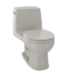 TOTO Eco UltraMax One-Piece Round Bowl 1.28 GPF Toilet, Bone, Vitreous China, MS853113E#03