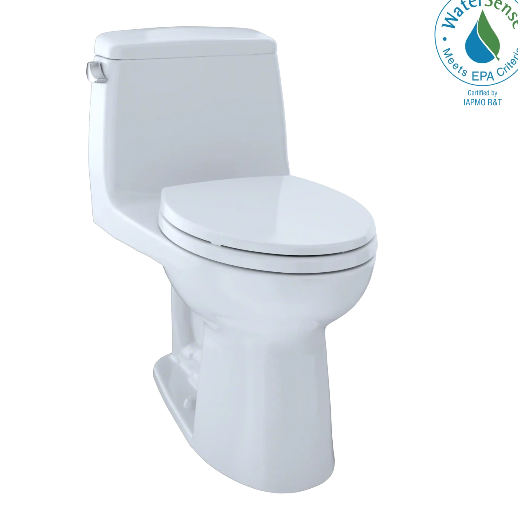 TOTO Eco UltraMax One-Piece Elongated 1.28 GPF ADA Compliant Toilet with CEFIONTECT, Cotton White, Vitreous China, MS854114ELG#01