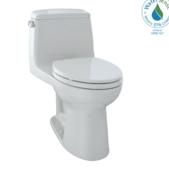 TOTO Eco UltraMax One-Piece Elongated 1.28 GPF Toilet, Colonial White, Vitreous China, MS854114E#11