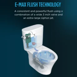 TOTO Eco UltraMax One-Piece Elongated 1.28 GPF ADA Compliant Toilet with Right-Hand Trip Lever, Cotton White, Vitreous China, MS854114ELR#01