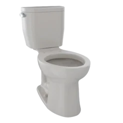 TOTO Entrada Two-Piece Elongated 1.28 GPF Universal Height Toilet, Sedona Beige, Vitreous China, CST244EF#12