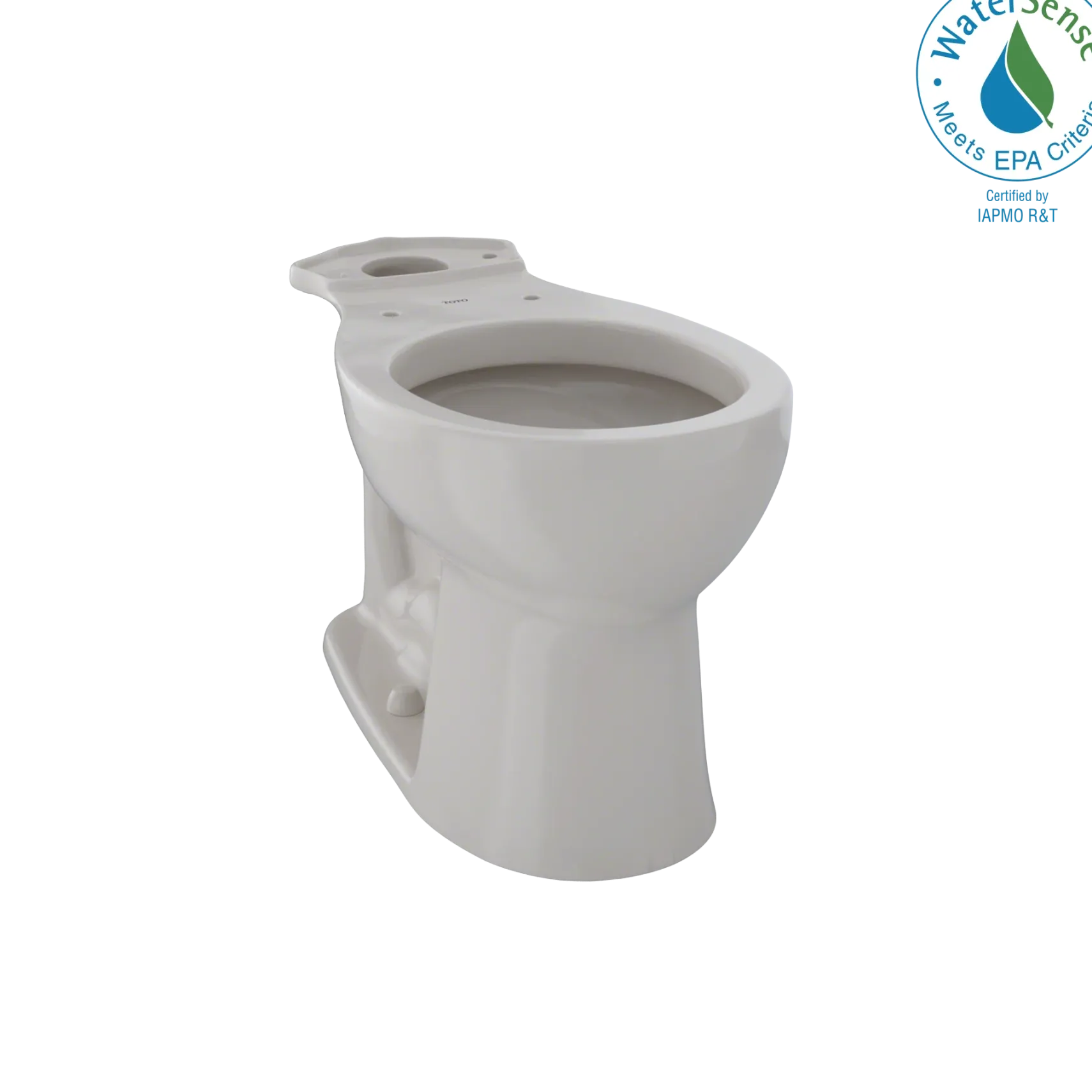 TOTO Entrada Universal Height Round Toilet Bowl, Sedona Beige, Vitreous China, C243EF#12