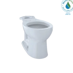 TOTO Entrada Universal Height Round Toilet Bowl, Cotton White, Vitreous China, C243EF#01