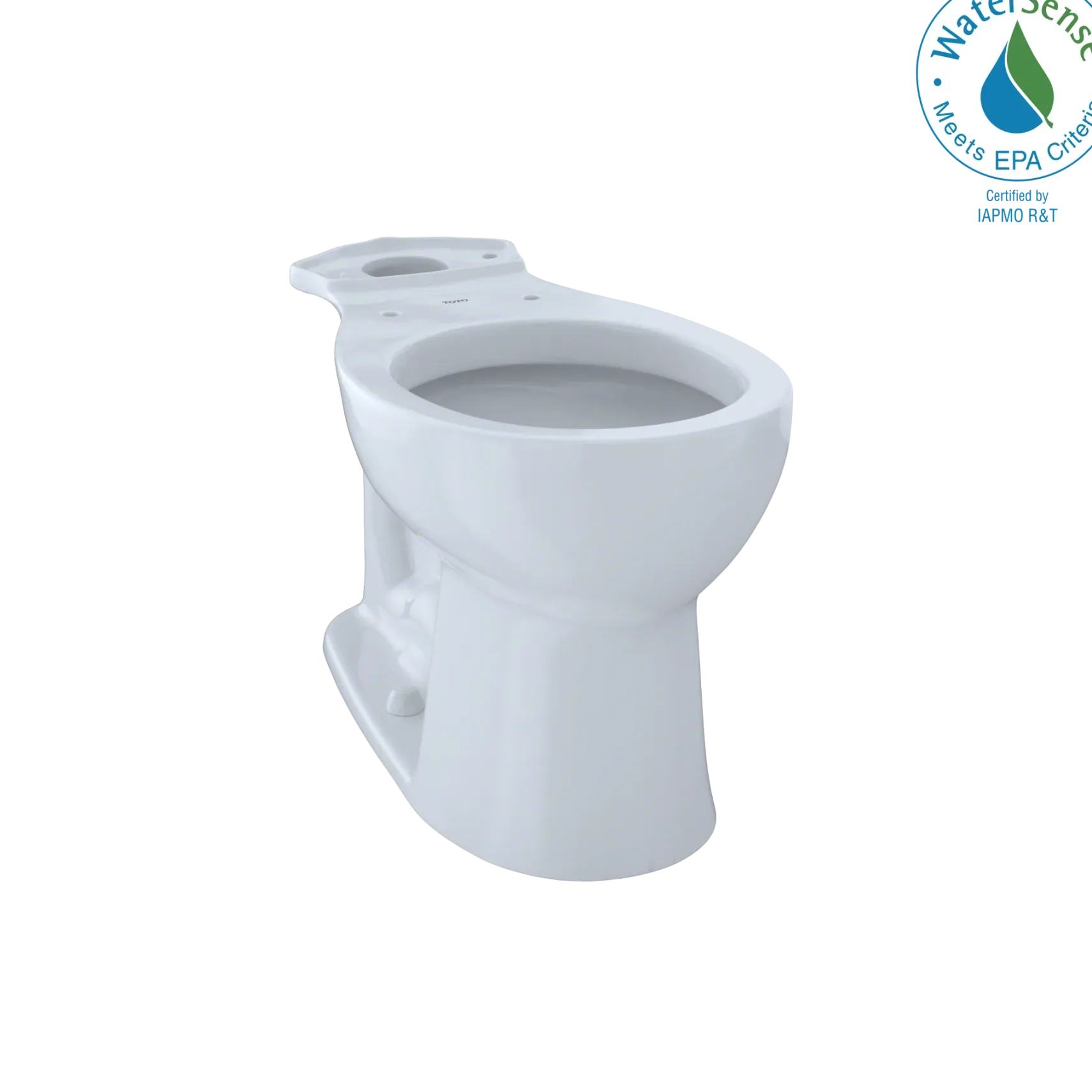 TOTO Entrada Universal Height Round Toilet Bowl, Cotton White, Vitreous China, C243EF#01