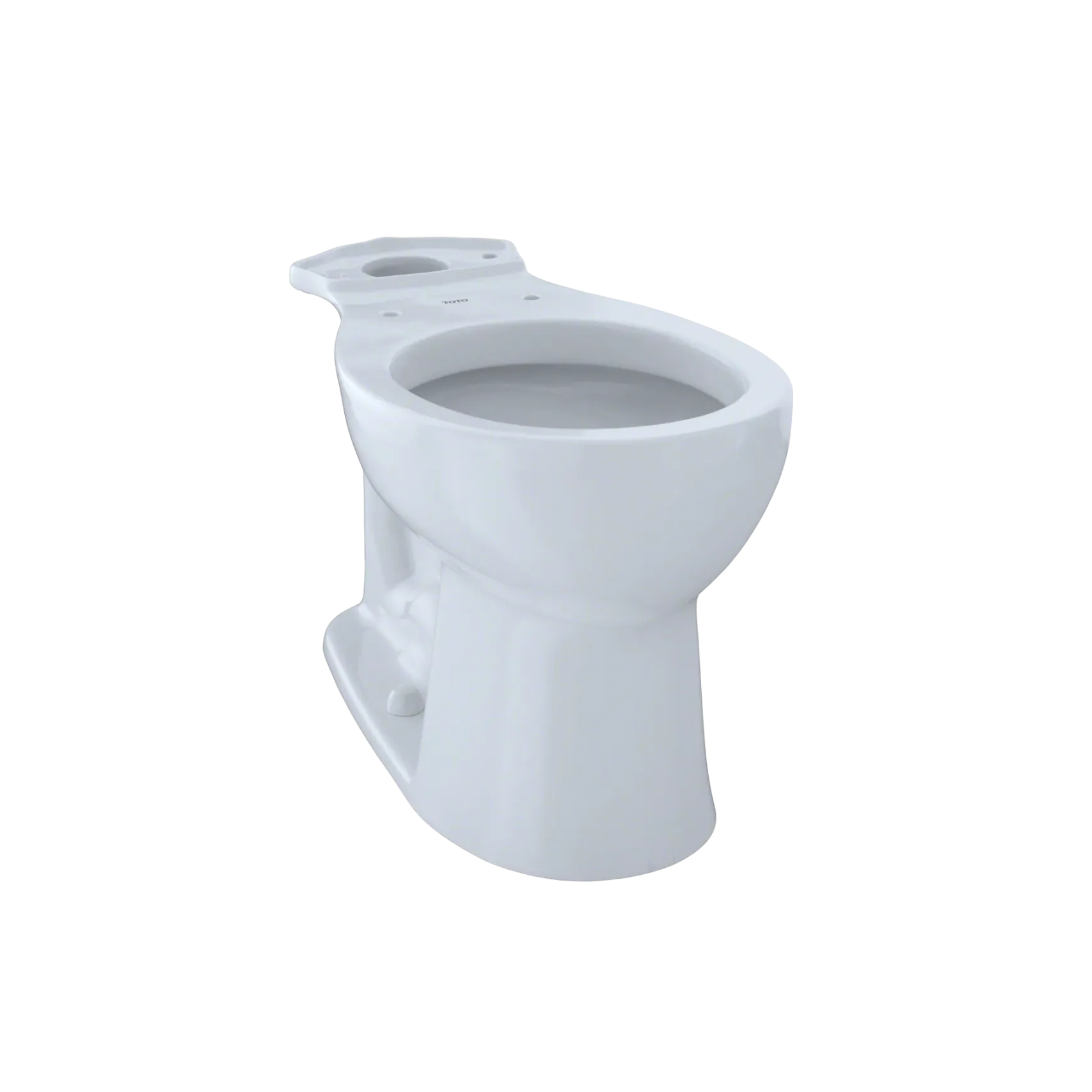 TOTO Entrada Universal Height Round Toilet Bowl, Cotton White, Vitreous China, C243EF#01