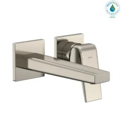 TOTO GB 1.2 GPM Wall-Mount Single-Handle Bathroom Faucet with COMFORT GLIDE Technology, Polished Nickel, Brass, TLG10307U#PN