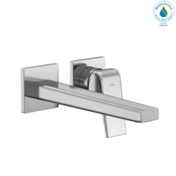 TOTO GB 1.2 GPM Wall-Mount Single-Handle Long Bathroom Faucet with COMFORT GLIDE Technology, Polished Chrome, Brass, TLG10308U#CP