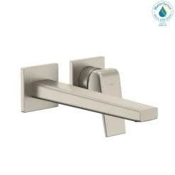 TOTO GB 1.2 GPM Wall-Mount Single-Handle Long Bathroom Faucet with COMFORT GLIDE Technology, Brushed Nickel, Brass, TLG10308U#BN