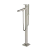 TOTO GB Freestanding Bathroom Tub Filler with COMFORT GLIDE and COMFORT WAVE, Brushed Nickel, Brass, TBG10306U#BN