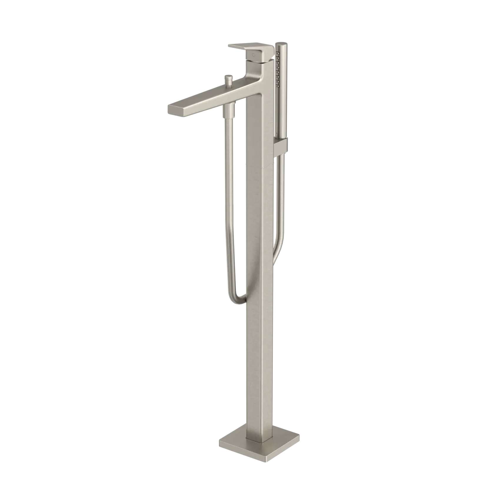 TOTO GB Freestanding Bathroom Tub Filler with COMFORT GLIDE and COMFORT WAVE, Brushed Nickel, Brass, TBG10306U#BN