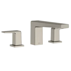 TOTO GB Two-Handle Deck-Mount Roman Tub Filler Trim, Brushed Nickel, Brass, TBG10201U#BN