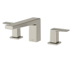 TOTO GB Two-Handle Deck-Mount Roman Tub Filler Trim, Brushed Nickel, Brass, TBG10201U#BN