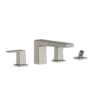 TOTO GB Two-Handle Deck-Mount Roman Tub Filler Trim with Handshower, Brushed Nickel, Brass, TBG10202U#BN